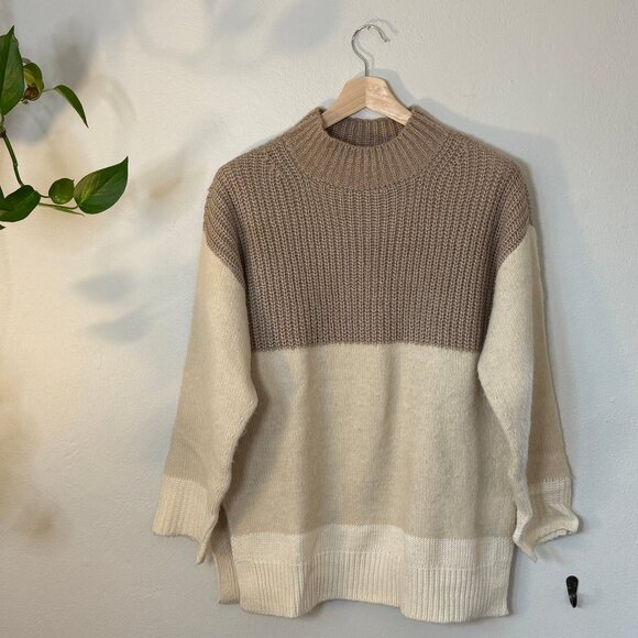 Colorblock Knit Sweater - Picture 1 of 4